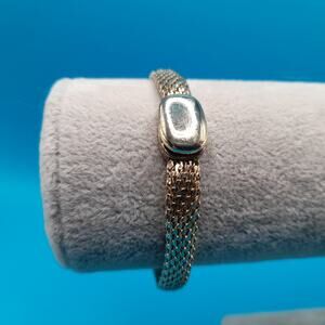 Vintage Monet Mesh Bracelet, Magnetic Clasp, 1990s